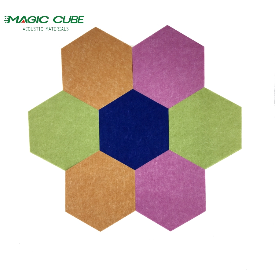 Modern Design Sound Absorbing Acoustic Panel With 100% Polyester Fiber Core Material