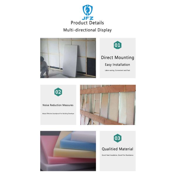 Heat Insulation Polyester Wool Building Material For Room Decor