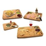 Kitchen Moso Bamboo Butcher Block With Stainless Steel Bowls OEM