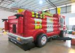 Customized Funny Firetruck Bounce House Inflatable Jumping House For Kids