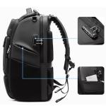 Waterproof Custom Black Oxford Office Laptop Bags Fit 17 Inch Laptop Backpack