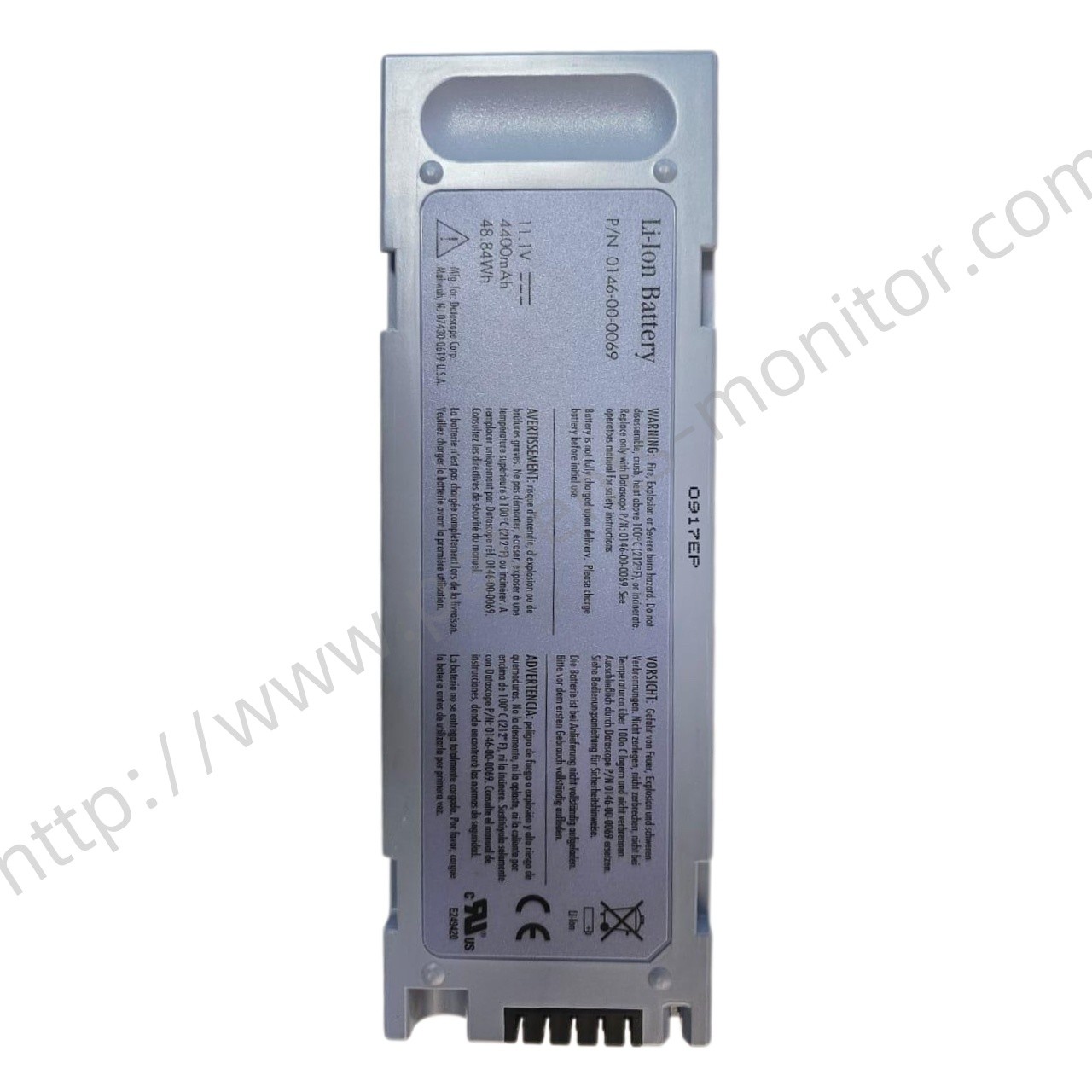 Mindray Datascope 0146-00-0069 Rechargeable Li-ion Battery for Passport Trio DPM VS-800 11.1V 4400mAh 48.84Wh
