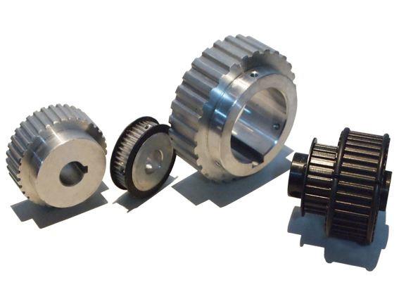 Transmission Cast Iron Timing Pulley 25 Teeth Clear Anodize Finish With Round