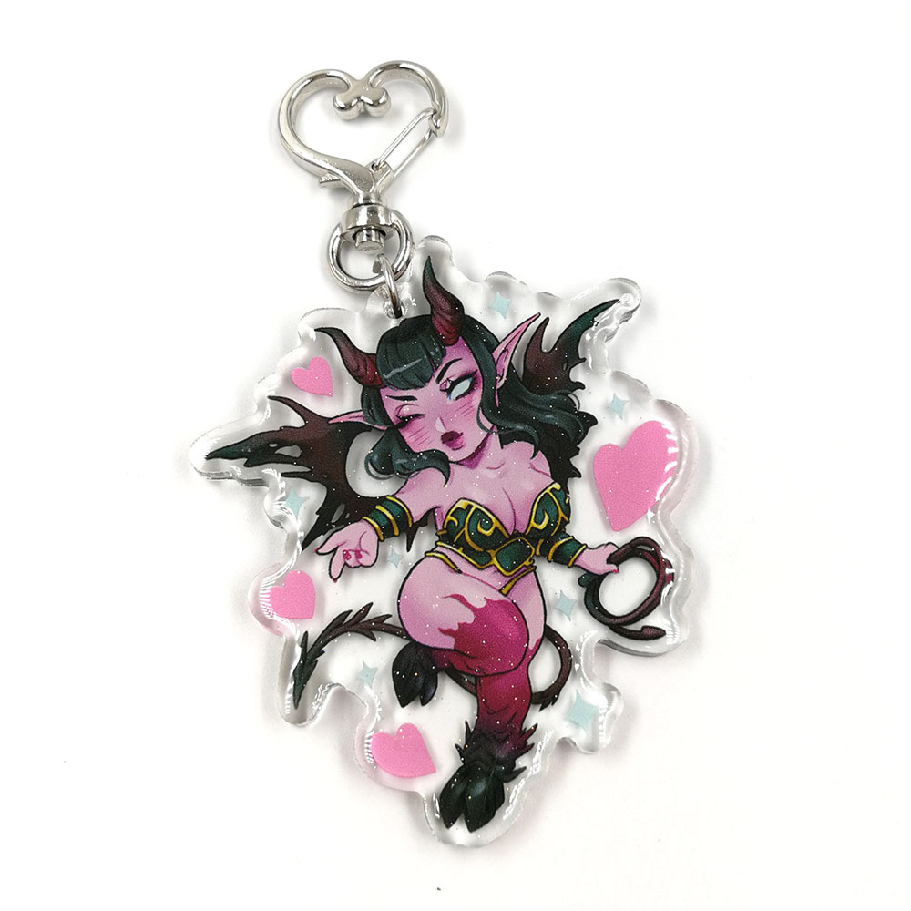 Customized Logo Epoxy Anime Figure Make Your Own Acrylic Keychain Charms