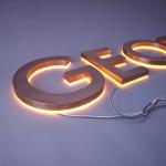 Indoor and Outdoor Advertising Metal Business Sign with 50000 Hours Working