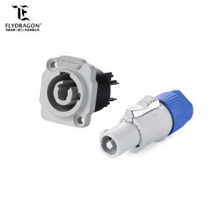 China Grey Power Output Male Female Connector, Panel Mount Connector for Stage Light for LED Lighting wholesale