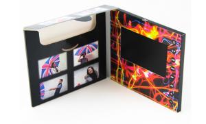 China 5 inch LCD video mailer with inside pocket for brochure, LCD video card media kits wholesale