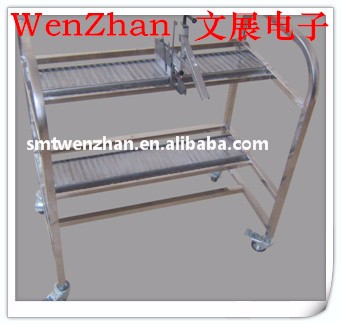 1x0.9x0.8m SMT Feeder Carts FUJI XP Feeder Cart Silver Color For Storage