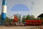 Small PLD1200 Stationary Concrete Batching Plant, HZS35 Concrete Batching Mixing