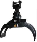 Customized Wood Excavator Rotating Log Grab For Cat320 PC200