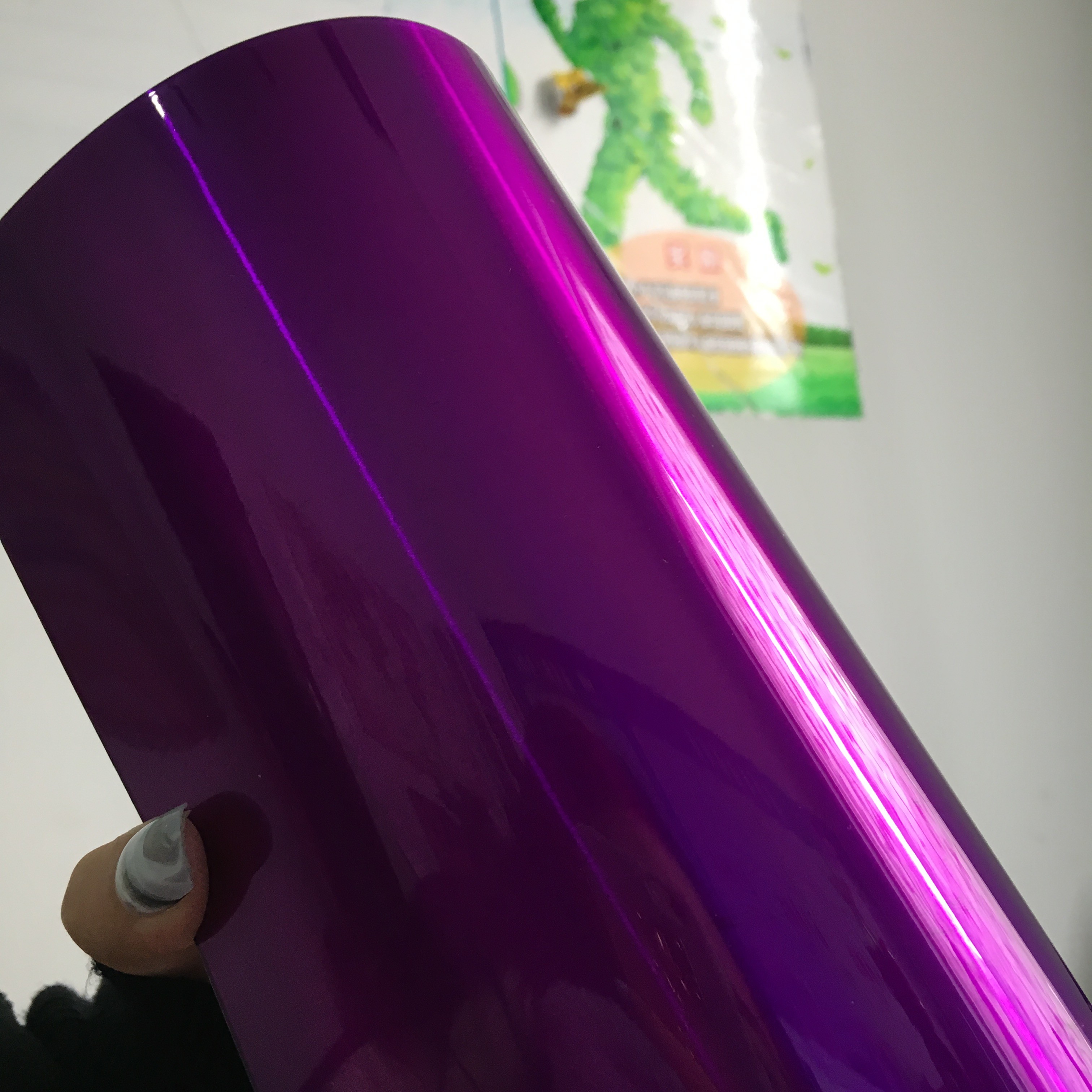 Candy Purple Chrome Effect Electrostatic Powder Coating Spray Paint for Steel Mainly Polyester
