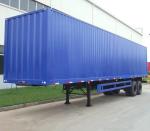 Three Axle 50 Ton Van / Box / Side Wall Truck Semi Trailer For Cargo Transport