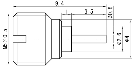 Stainless Steel SMP Male RF Connector – Thread Mount, Microstrip Type
