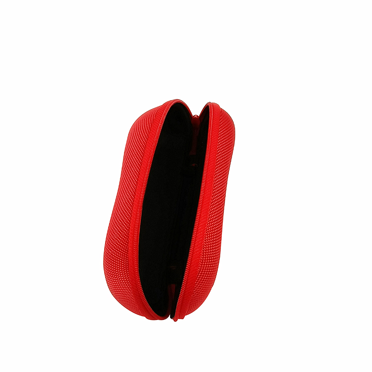 Lightweight Red Hard Shell EVA Glasses Case For Safety Protection
