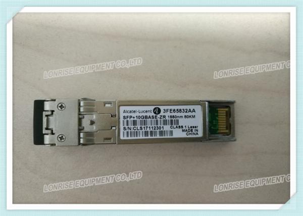 Alcatel - Lucent Fiber Optic Module 3FE65832AA SFP+ 10Gb/S 10GBase-ZR SMF 1550nm