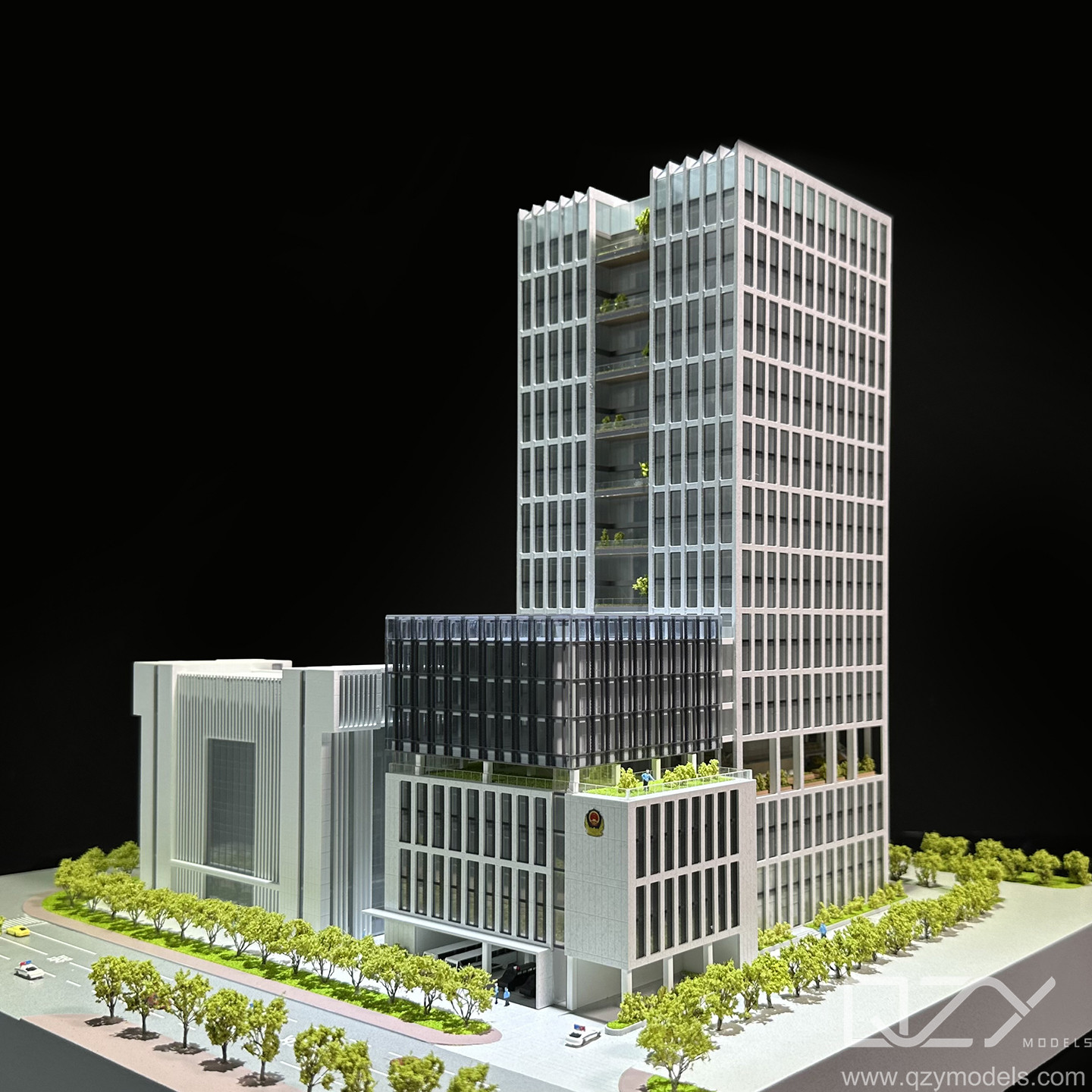 Shenzhen Public Security Bureau Baoan Branch 110 Command Center Office Building Model 1/300