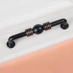 Sphere 96mm Gold Cupboard Door Handles Dark Coffee