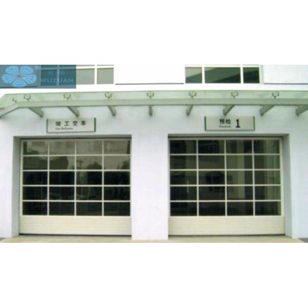 Remote Control 50mm 2.5m Track Glass Panel Garage Doors