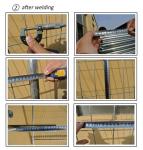 Portable Barriers Fencing / Portable Event Fencing Anti Climb Mesh Infill