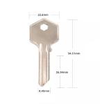 Car Key Fob Compatible Magnetic Metal Door Key Plastic Blank Keys with