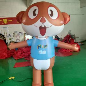 China advertising cartoon Inflatable characters customized animal cartoon walking inflatable fox mous wholesale