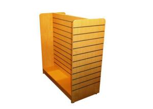 China Middle Floor Standing Slatwall Display Stand Portable Classic Style For Supermarket wholesale