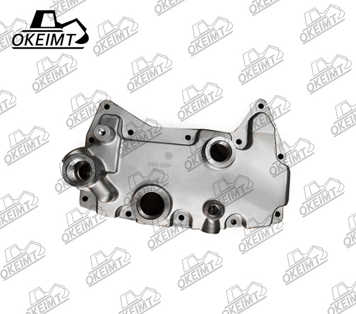 Aluminum 2097291 Diesel Engine Spare Parts Oil Cooler Cover For Cate C9.3