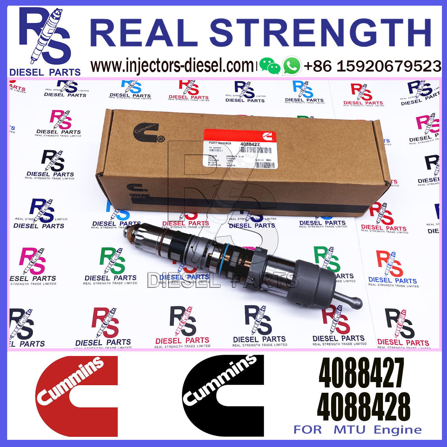 Diesel Common Rail Fuel Injector 4088416 4087893 4001813 4088428 4088427 4326781 4326780