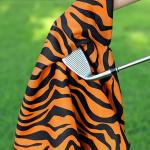 Custom Printed Sublimation Waffle Microfiber Woven Golf Towels With Logo