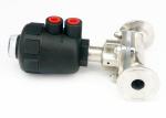 Multi Connection Ss Diaphragm Valve , Diaphragm Pneumatic Valve Tri Clamped