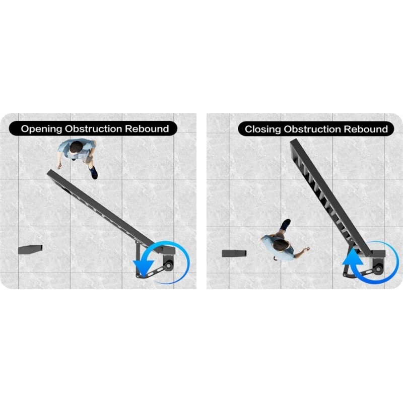 24V Light Duty Articulated Arm Swing Gate Opener with Access Control Interface and Anti-Pinch Protection