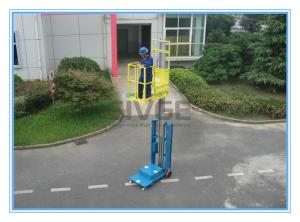 China Warehouse Order Picker 2.8m Mast Type , Hydraulic Aluminum Stock Picker Lift wholesale