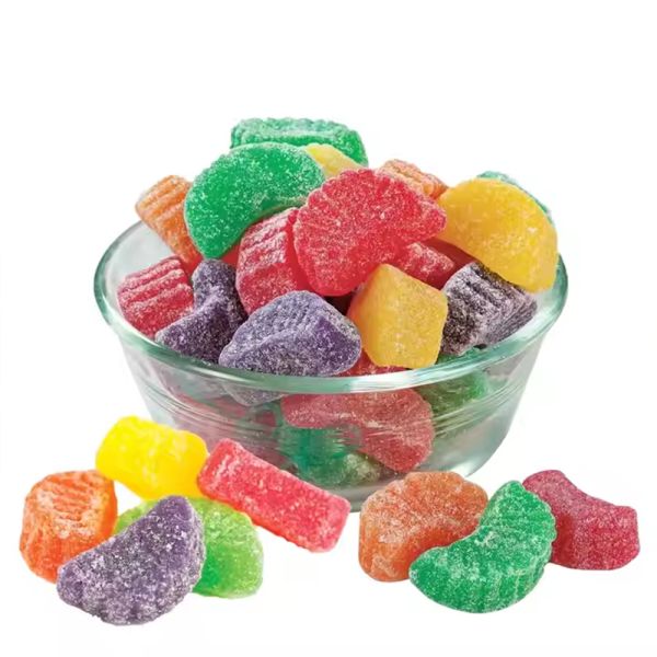 Fruit Flavored Soft Gummy Candy Kosher Certified Orange Gummy Candy
