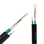 PE Sheath Figure 8 Fiber Optic Cable Single Mode Aerial GYTC8S With Steel Tape