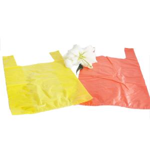 China Pulp Moulding Plastic T Shirt Bag For Supermarket And Shopping Eco Friendly Material wholesale