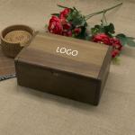 Wooden Keepsake Box with Hinged Lid Storage for Trinkets and Memorabilia