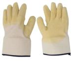 Open Back Latex Coated Gloves Half Coated Latex Builders Gloves