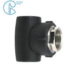 HDPE Socket Fusion Fittings Female Tee PE100 PN16 SDR11 For Industrial Liquids