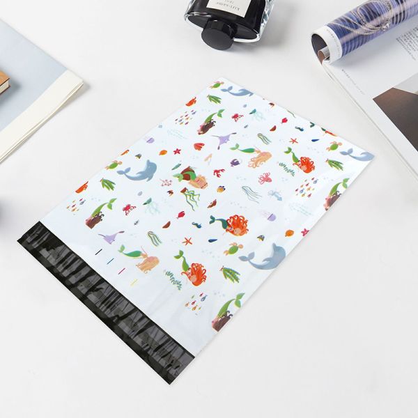 CMYK Printing Tearproof Poly Shipping Envelopes 15mil Personalized Poly Mailers