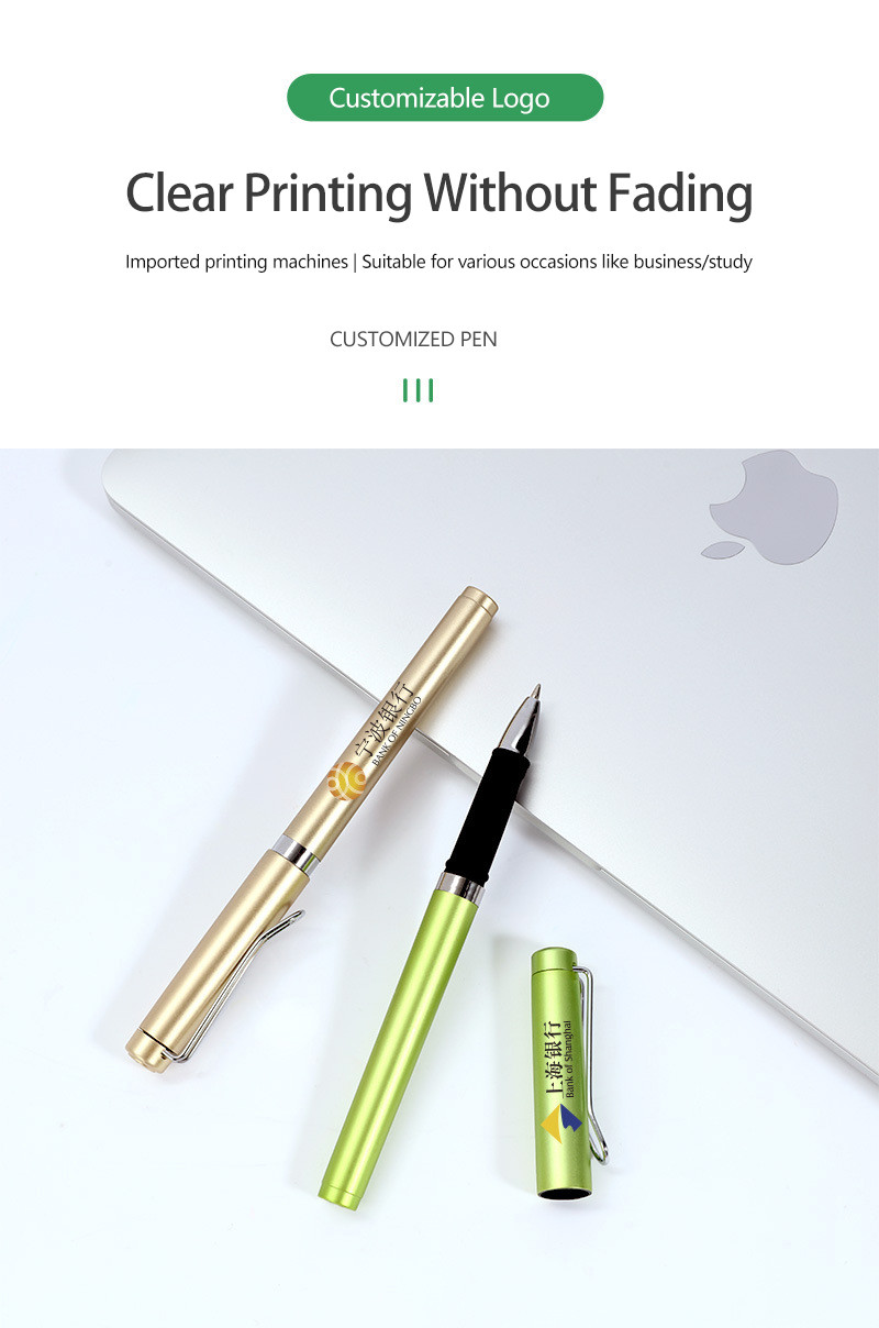 Business Advertising Neutral Pen 0.5mm Plastic Colorful Signature Pen With Logo