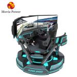 3 Screen Virtual Reality Simulator 6- Dof Black Car Racing Game Machine 5d Car