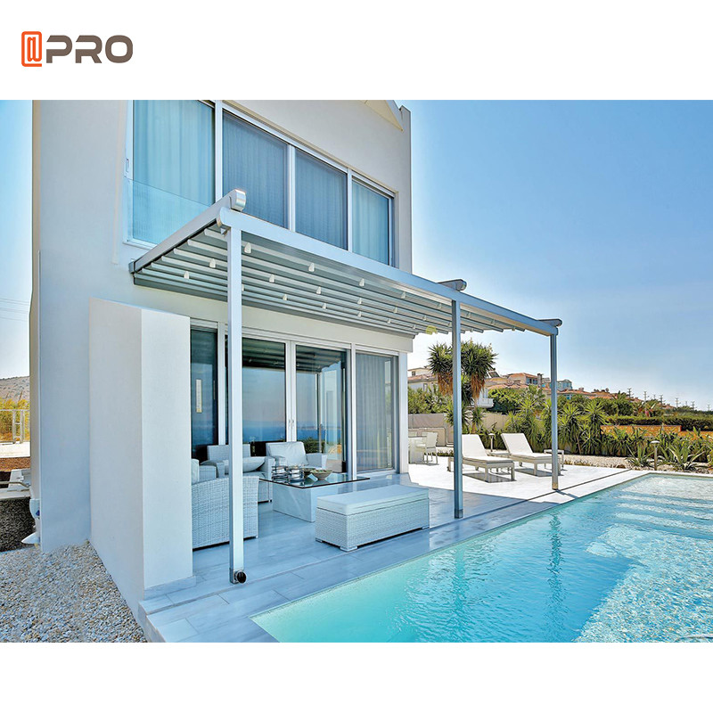 Customized Size Aluminum Louvered Pergola Outdoor Arches Water Resistant