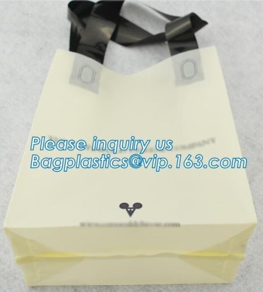 soft loop plastic carry bags/soft plastic bags made in Vietnam,waterproof die