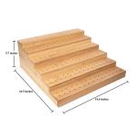 Six Tier Food Stand Bamboo Skewer Holder for Buffet Cocktail Parties and