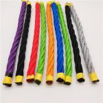 Playground 4 Strand Twisted Polyester Combination Steel Core Rope UV Resistant