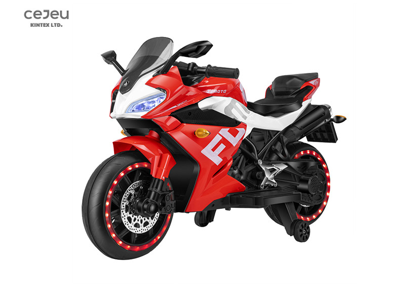 Rechargeable 12v Battery Powered Motorbike With EVA Training Wheels