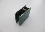 Green Painted Aluminium Extrusion Profiles , Aluminium Window Extrusions