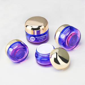 China Round Cream Glass Jars Packaging 30g 50g For Skincare wholesale