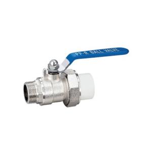China PP-R 600 Wog Brass Ball Valve With Strainer Female And Male Threaded Full Port Ball Valve wholesale