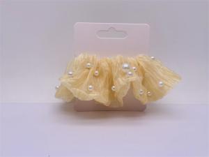 China Polyester Childrens Hair Accessories Multicolor Elastic With Pearl wholesale